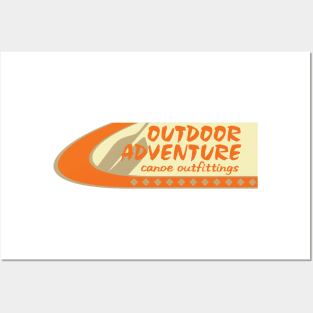 Outdoor Adventure Canoe Outfittings Posters and Art